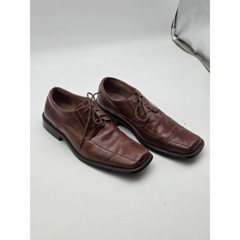 Fratelli Select Shoes Mens Size 10‎ Brown Leather Dress Oxford Square Toe